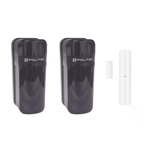 Detector Fotoeléctrico (A baterías) / 0 Falsas Alarmas / Alcance de 60m de Exterior y  350m en interior / Fácil Alineación / Compatible con panel AXPRO/ Incluye DS-PDMC-EG2-WB(B)