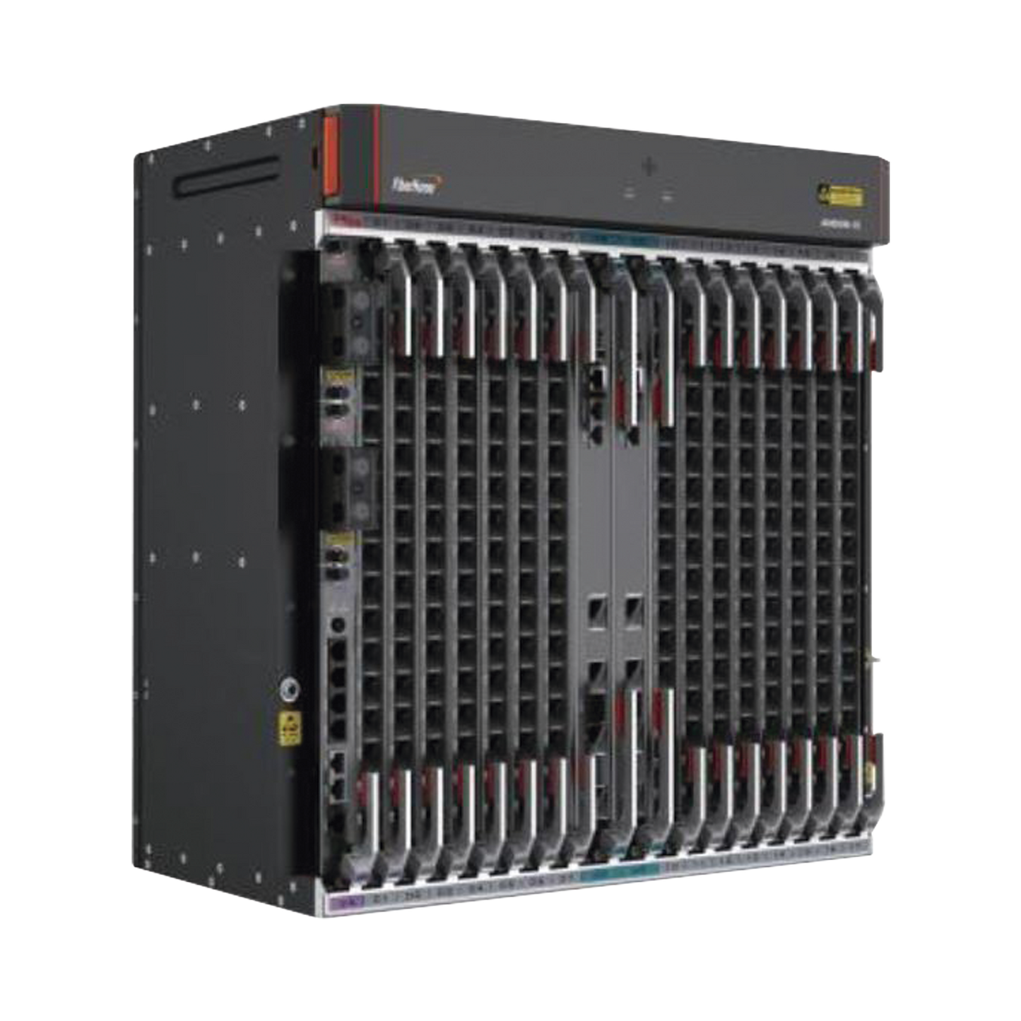 OLT Carrier Class Modular GPON, 14 Ranuras de Servicio, Doble fuente -48Vcc, 11 UR, GestiÃ³n por UNM2000, CLI