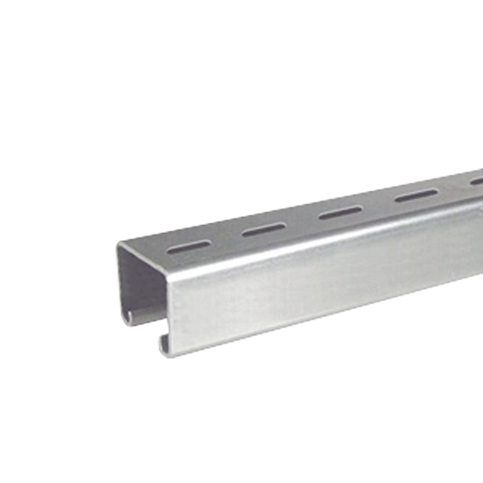 Unicanal Perforado 4 x 4 cm x 3 m / Calibre 16 / Galvanizado ElectrolÃ­tico.