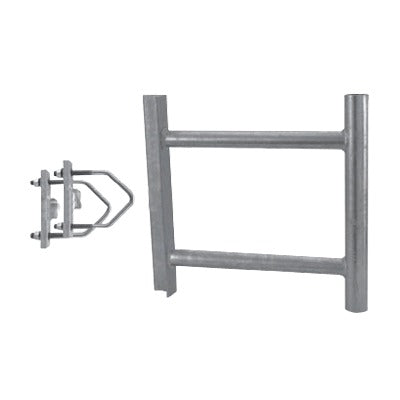 Montaje de Soporte Lateral en Forma de H para Instalar Antenas Colineales de Fibra de Vidrio a una SeparaciÃ³n de 38 cm. de la Torre.