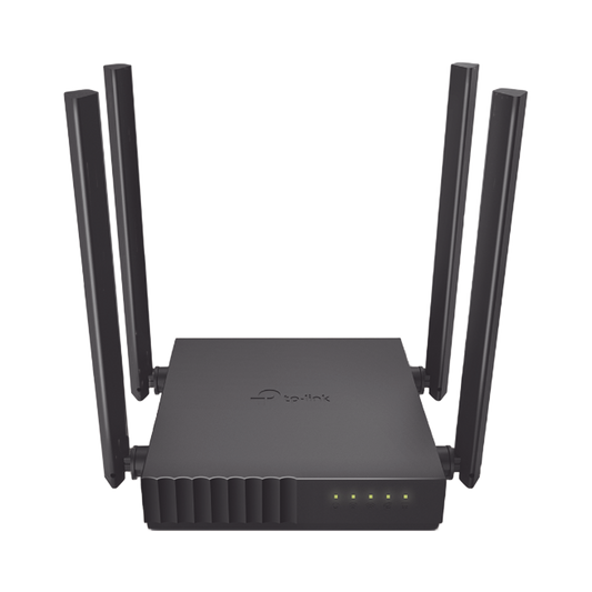 Router InalÃ¡mbrico doble banda AC, 2.4 GHz y 5 GHz Hasta 1200 Mbps, 4 antenas externas omnidireccional, 4 Puertos LAN 10/100 Mbps, 1 Puerto WAN 10/100 Mbps, VersiÃ³n 6