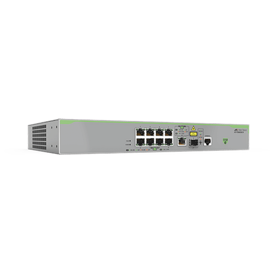 Switch Administrable CentreCOM FS980M, Capa 3 de 8 Puertos 10/100 Mbps + 1 puertos RJ45 Gigabit/SFP Combo | ALLIED TELES