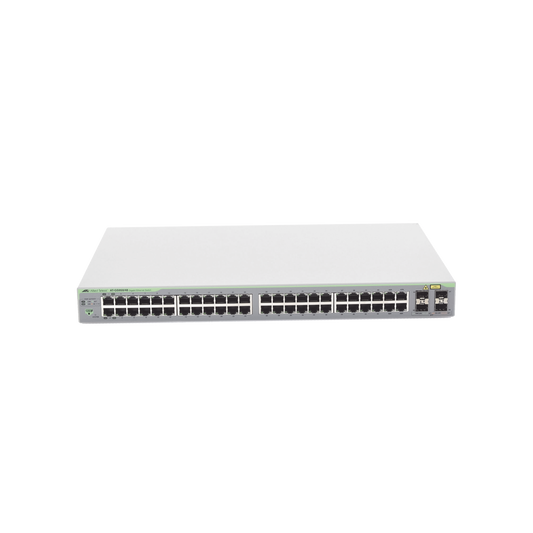 Switch Gigabit WebSmart de 48 puertos 10/100/1000 Mbps (4 x Combo) + 4 puertos gigabit SFP Combo | ALLIED TELESIS