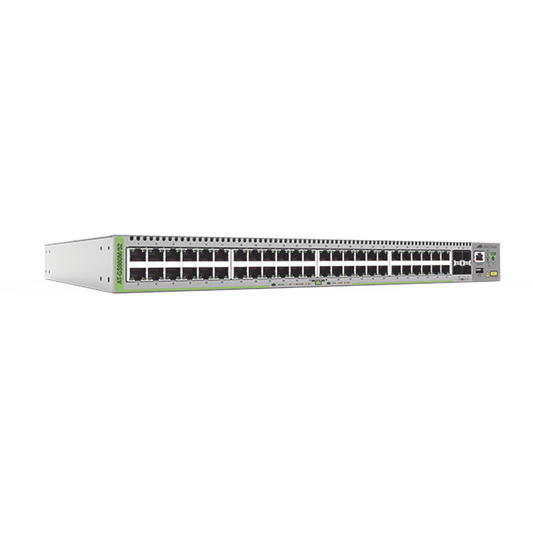 Switch Administrable CentreCOM GS980M, Capa 3 de 48 puertos 10/100/1000Mbps + 4 SFP Gigabit | ALLIED TELESIS