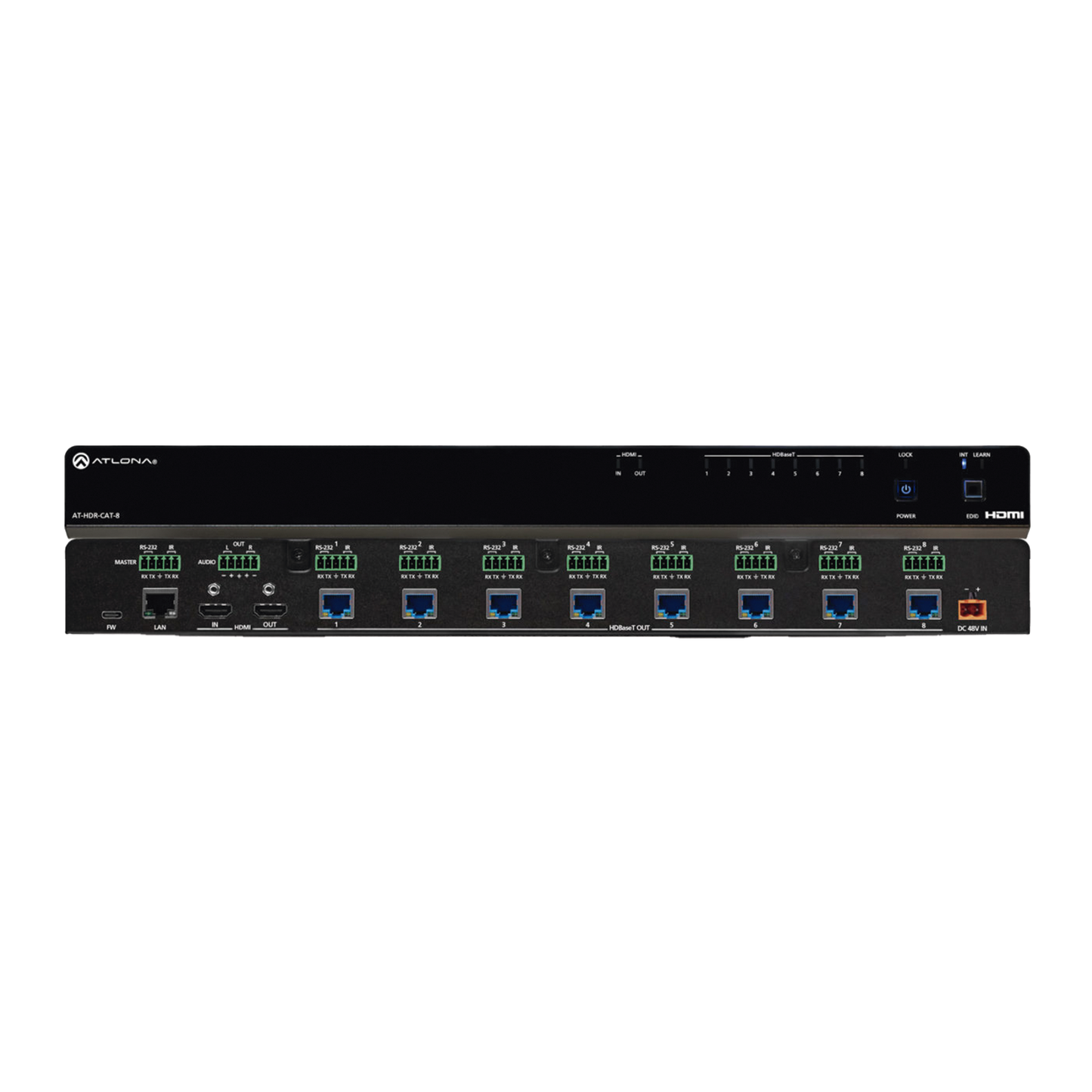 Amplificador de distribuciÃ³n HDBaseT 4K HDR de ocho salidas