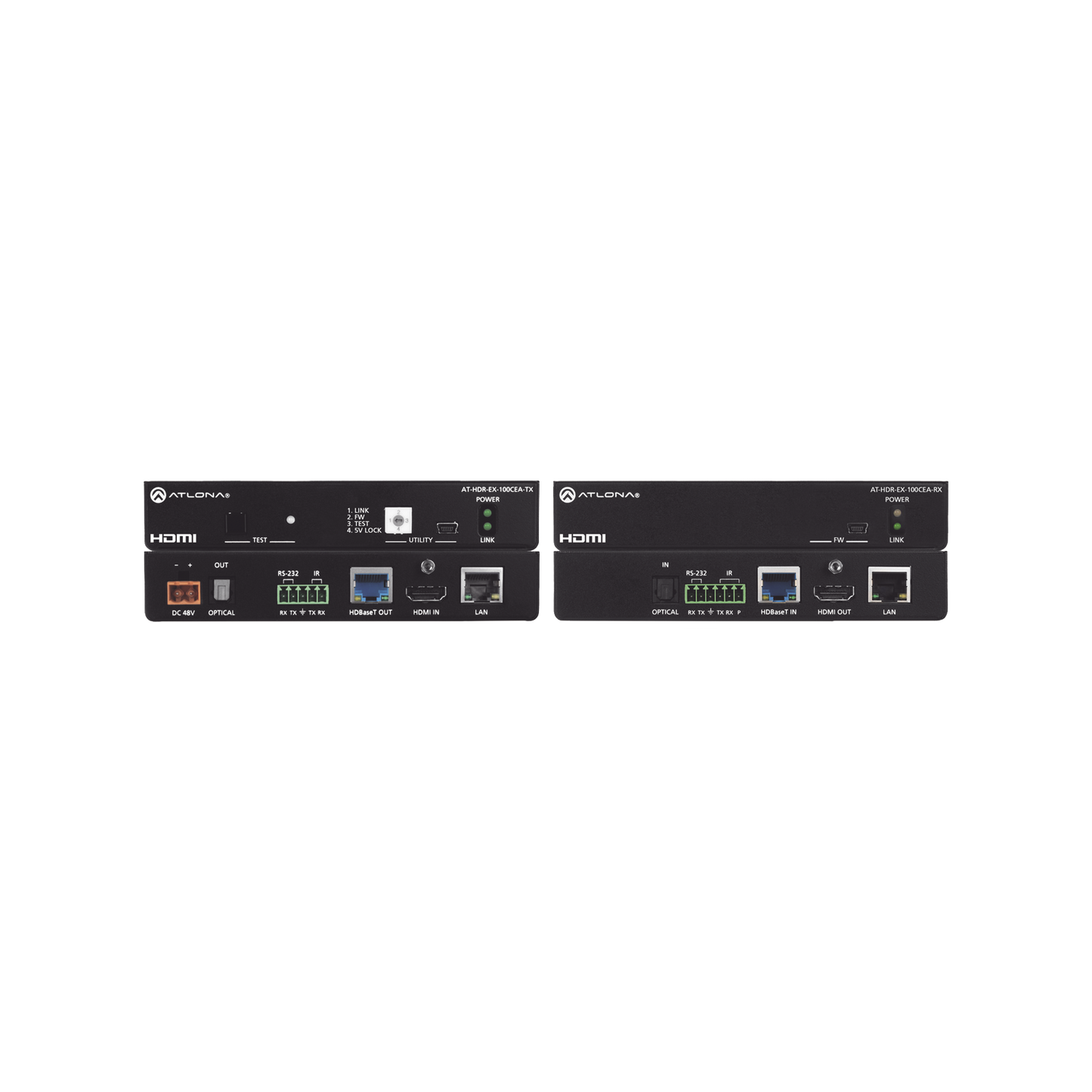Extensor 4K HDR HDMI MÃ¡s de 100 M HDBaseT TX/RX con Ethernet, control, PoE y retorno de audio