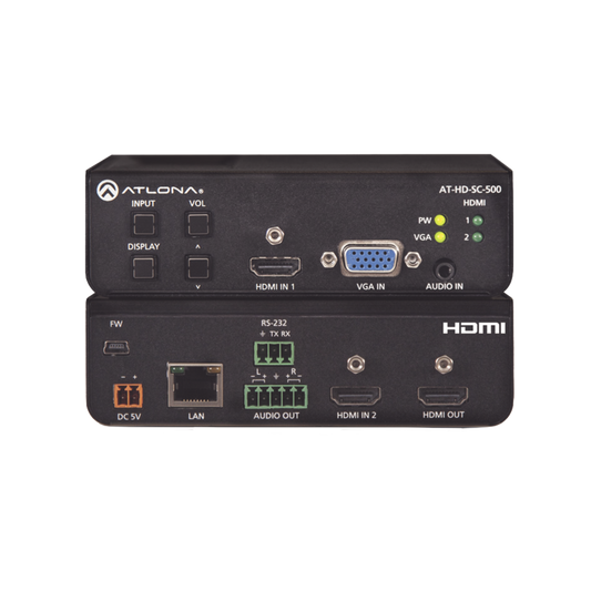 Escalador de vÃ­deo HD de tres entradas para seÃ±ales HDMI y VGA