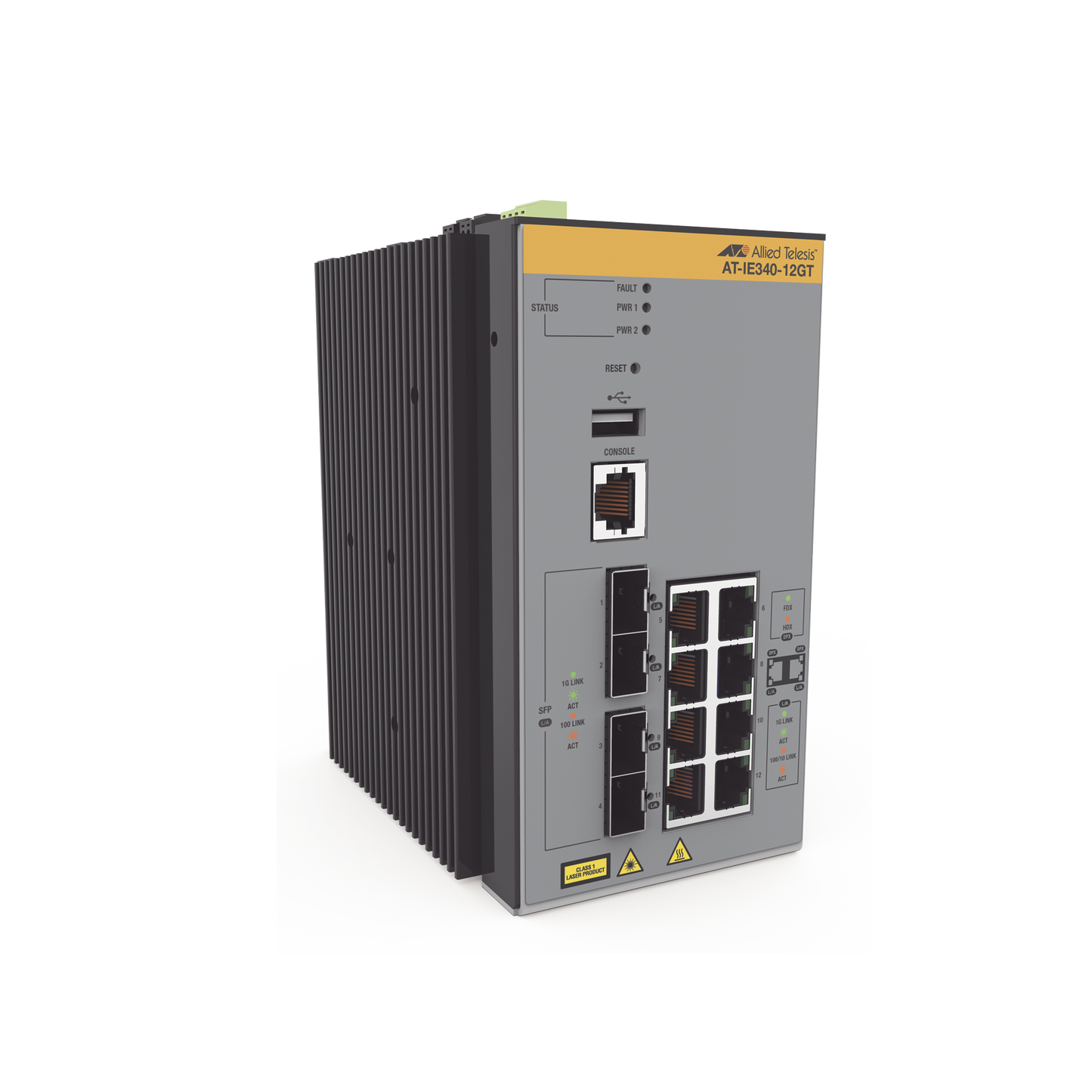 Switch Industrial Administrable Capa 3 de 8 x 10/100/1000 Mbps + 4 Puertos SFP
