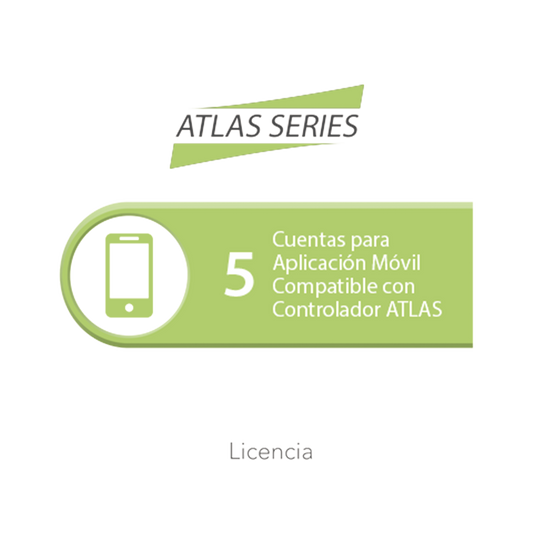 Licencia de 5 cuentas para aplicaciÃ³n MÃ³vil compatible con controlador ATLAS