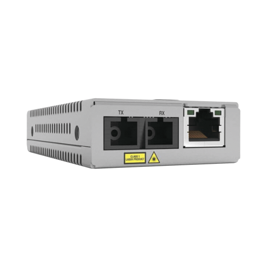 Convertidor de medios Gigabit, conector SC Distancia (20KM) Monomodo VersiÃ³n TAA