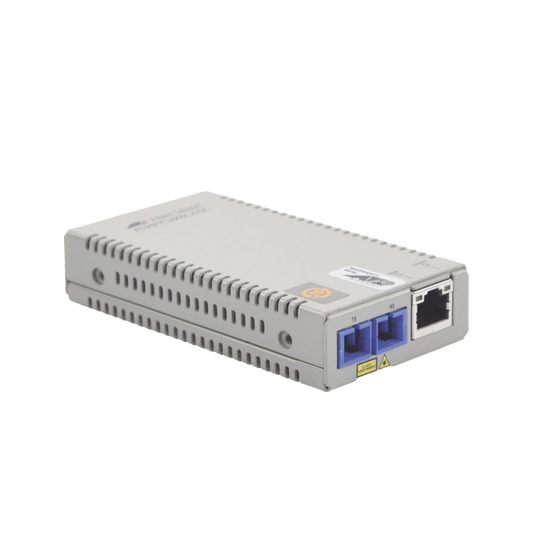Convertidor de medios Gigabit Ethernet a fibra óptica, conector SC, monomodo (SMF), versión TAA (Trade Agreement Act), 1