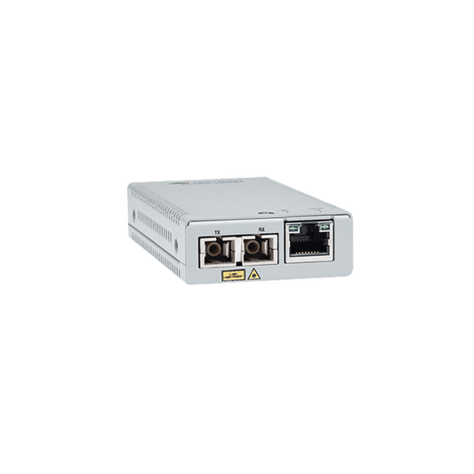 Convertidor de medios Gigabit Ethernet a fibra óptica, conector SC, multimodo (MMF), distancia de 220 hasta 500 m | ALLI