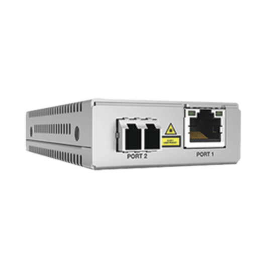 Convertidor de medios Gigabit Ethernet a fibra óptica, conector LC, multimodo (MMF), distancia de 220 hasta 500 m, con f
