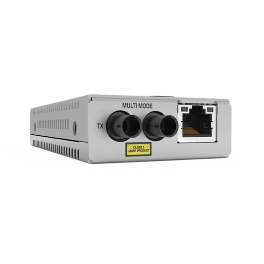 Convertidor de medios Fast Ethernet a fibra óptica, conector ST, monomodo (SMF), versión TAA (Trade Agreement Act) | ALL