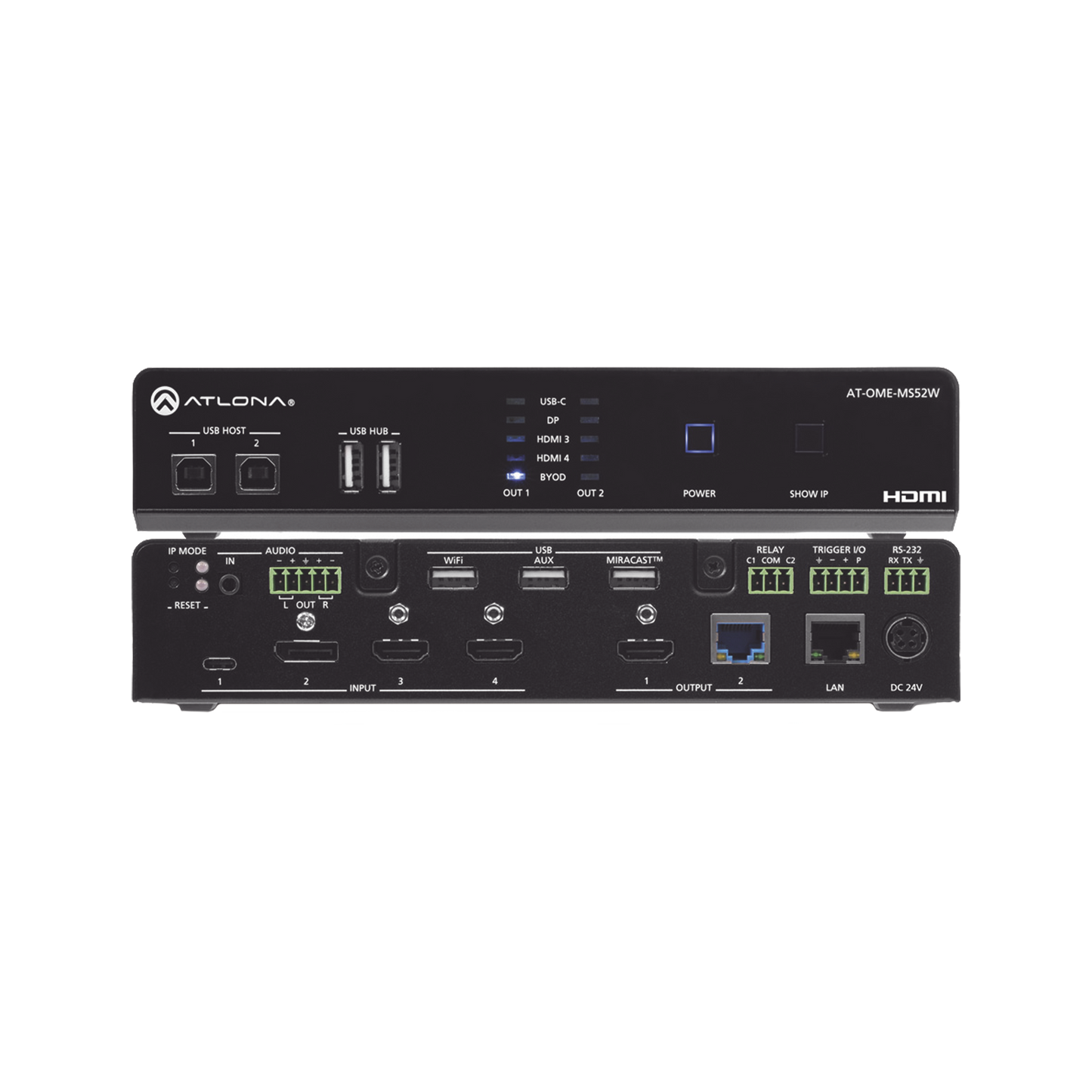 OMEGA 4K/UHD Switch matriz 5Ã—2 con USB y enlace inalÃ¡mbrico