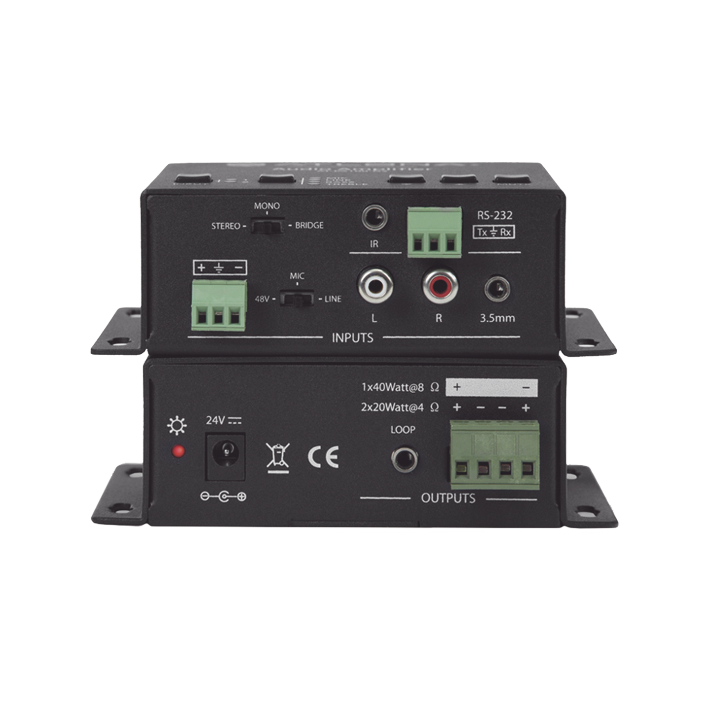 AMPLIFICADOR DE POTENCIA ESTÃ‰REO/MONO â€“ 40 WATTS