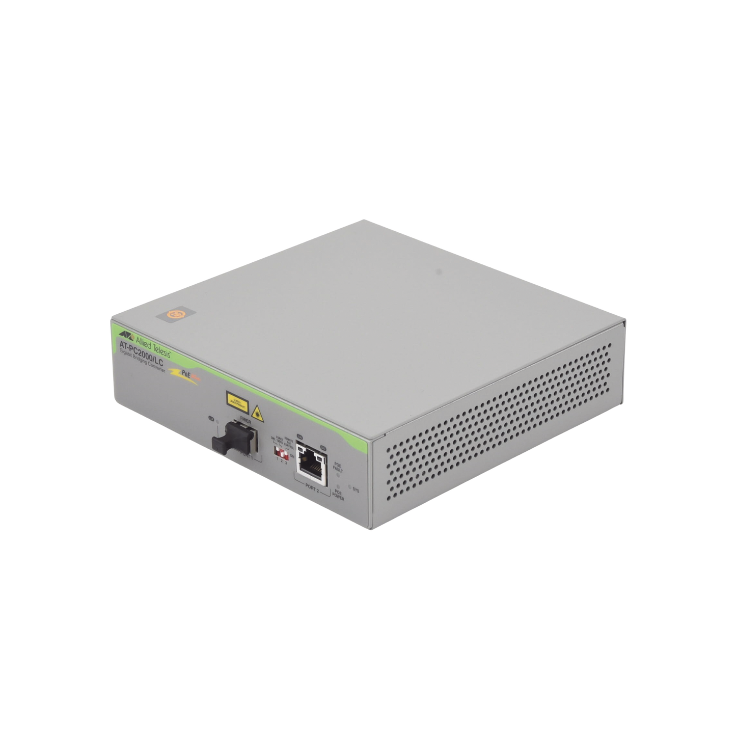 Convertidor de medios Gigabit Ethernet PoE+ a fibra Ã³ptica, conector LC, multimodo (MMF), distancia hasta 550 m