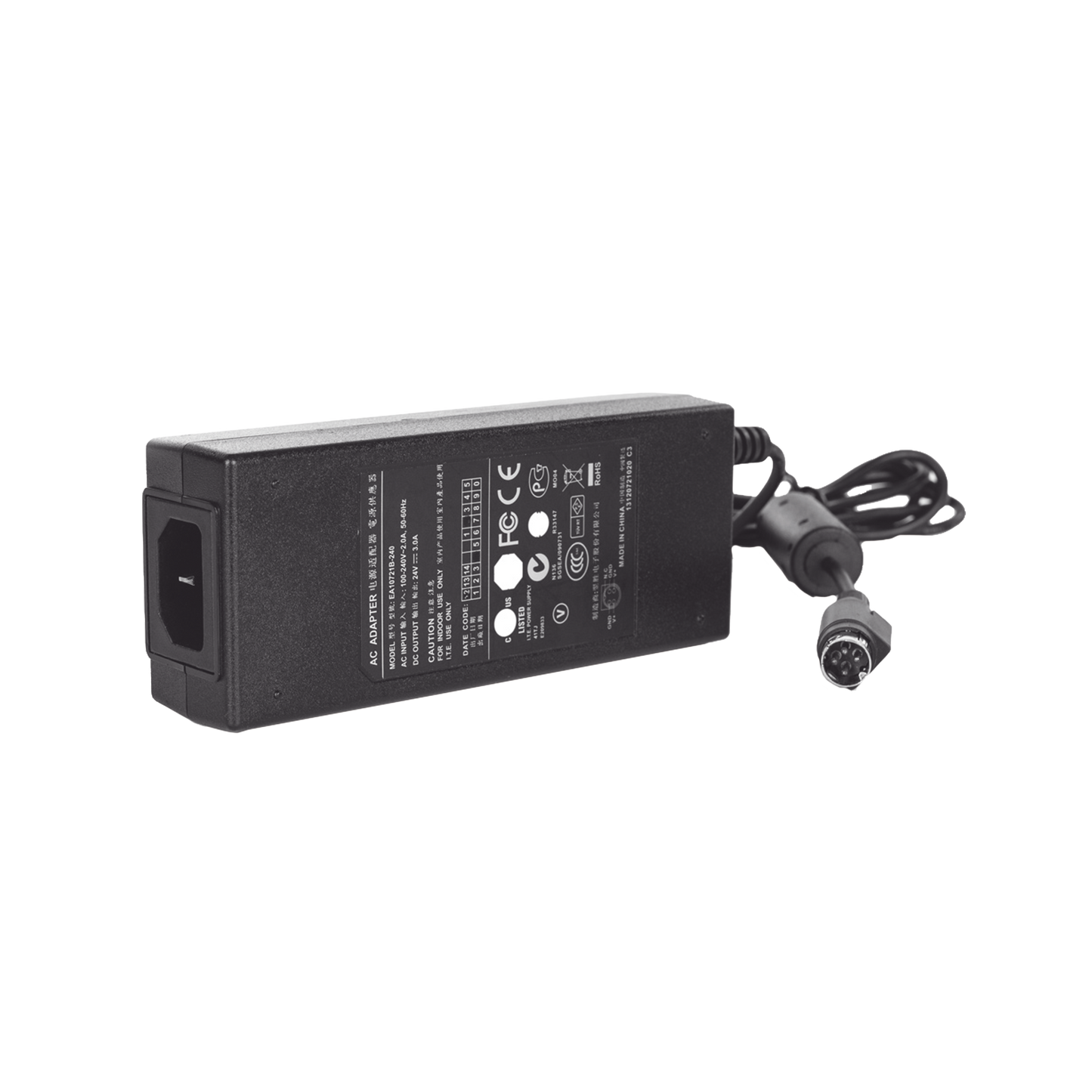 Fuente de alimentaciÃ³n de 24 volts y 5,0 amperios con conector DIN