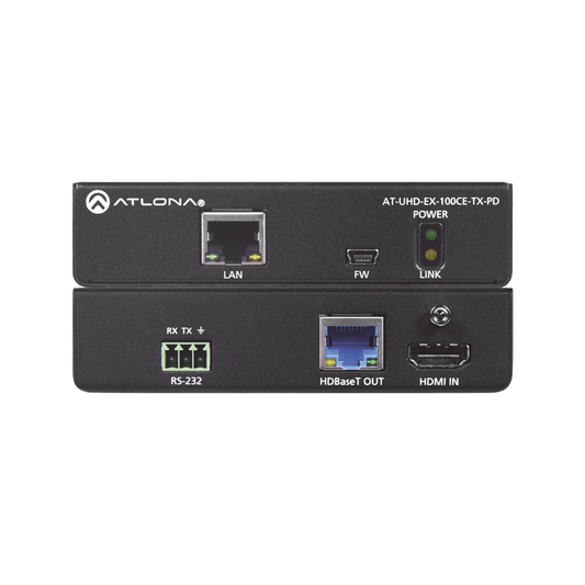 Transmisor HDBaseT 4K/UHD HDMI con alimentaciÃ³n remota de mÃ¡s de 100 M con Ethernet, control y PoE