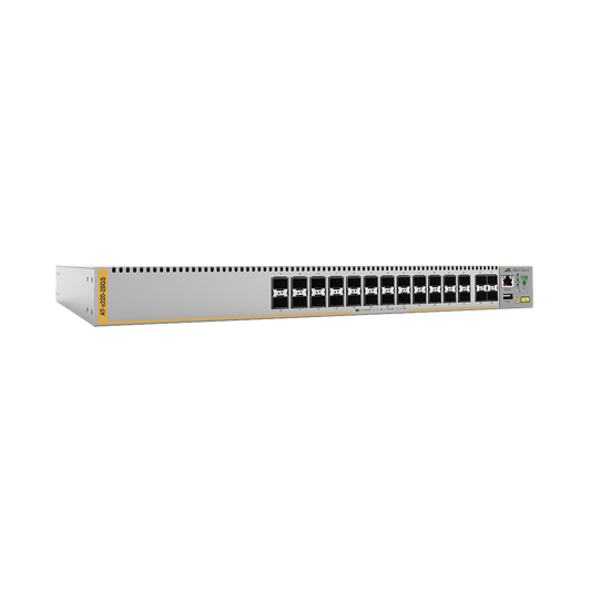 Switch de fibra óptica capa 3, 28 puertos 100/1000X SFP Gigabit | ALLIED TELESIS
