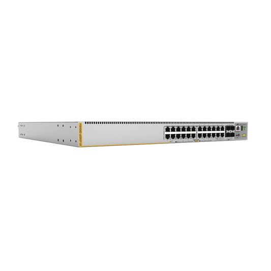 Switch L3 Stackable Switch, 20x 10/100/1000-T PoE++, 4x 100M/1G/2.5G/5G-T PoE++, 4x SFP+ Puertos con doble fuente hotswap