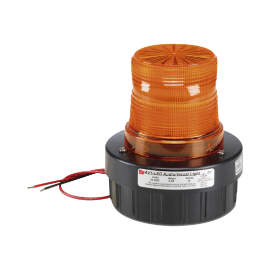 CombinaciÃ³n de intermitente seÃ±al audible/visual, Listado por UL y cUL a 120 VCA color Ãmbar, hasta 95 dB a 1m