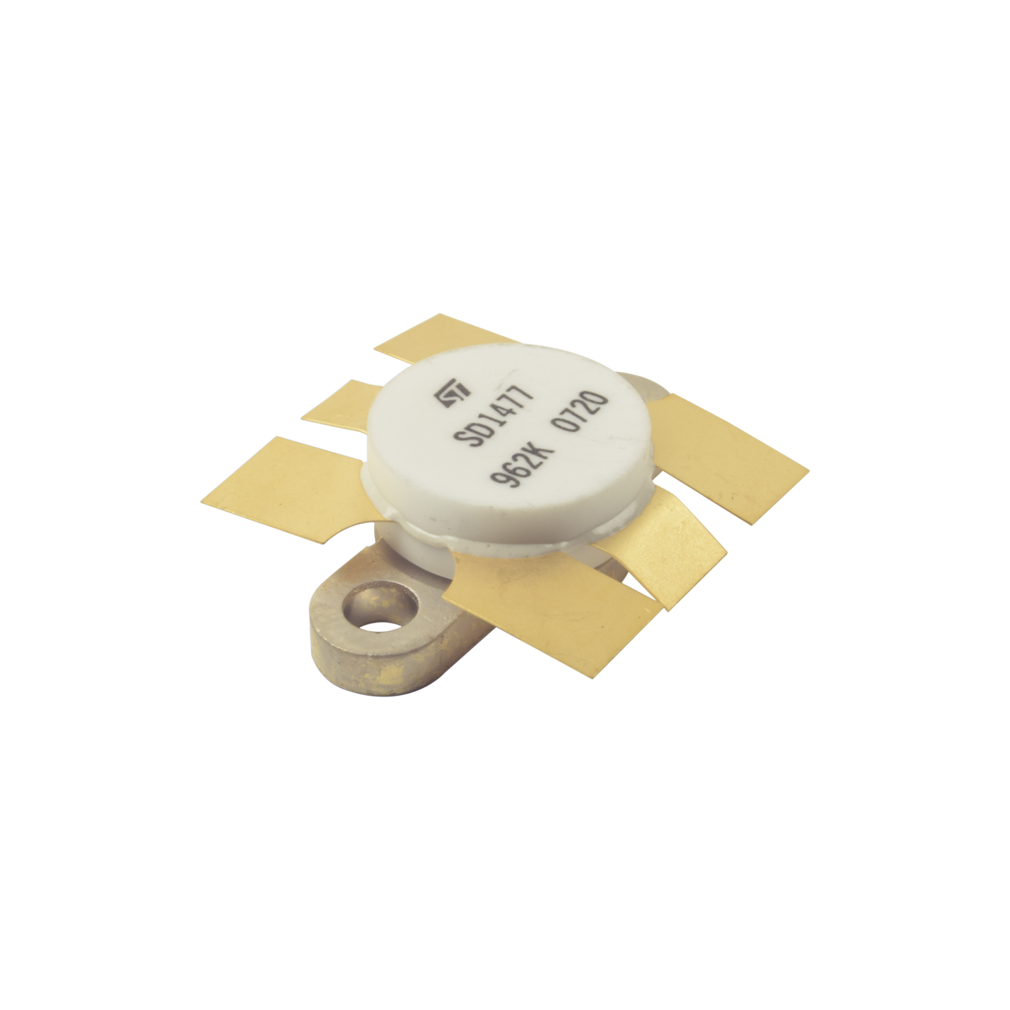 Transistor NPN de SilicÃ³n SD1477, 175 MHz, 12.5 Vcc, 100 Watt.