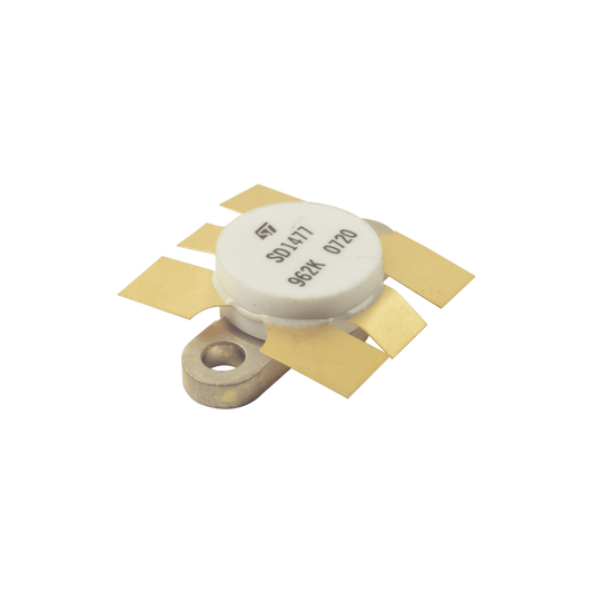 Transistor NPN de SilicÃ³n SD1477, 175 MHz, 12.5 Vcc, 100 Watt.