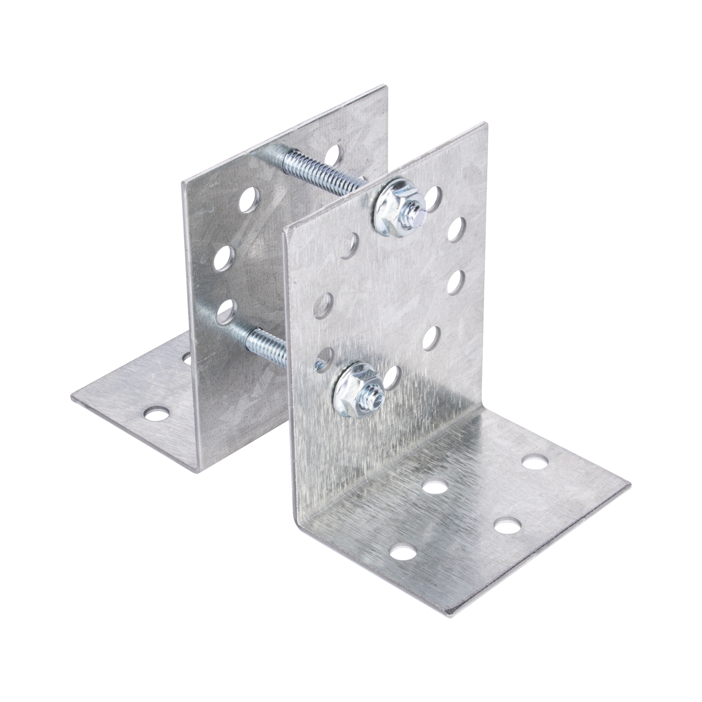 Base MultiposiciÃ³n para postes de paso o esquina en cercos electricos 100% Acero galvanizado.