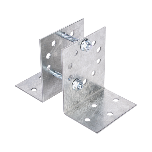 Base MultiposiciÃ³n para postes de paso o esquina en cercos electricos 100% Acero galvanizado.