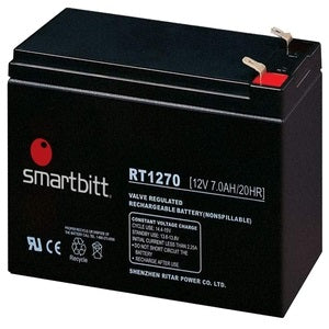 Batería de Reemplazo SMARBITT SBBA12-7, Negro, 12 V, 7 Ah