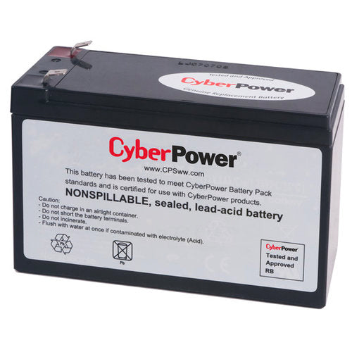 Batería de Reemplazo CyberPower RB1290, Negro, 12 V, 9 AH