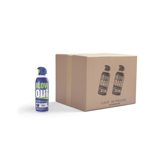 Paquete de 48 latas de removedor de polvo multipropÃ³sito en aerosol, ideal para limpieza de dispositivos electrÃ³nicos