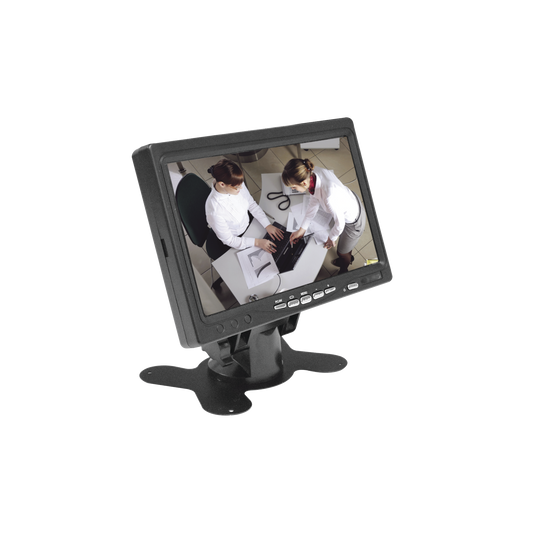 Monitor 7" TFT-LCD ideal para colocar en vehÃ­culos o DVR/NVR.  Entradas de video HDMI, VGA y RCA (CVBS)