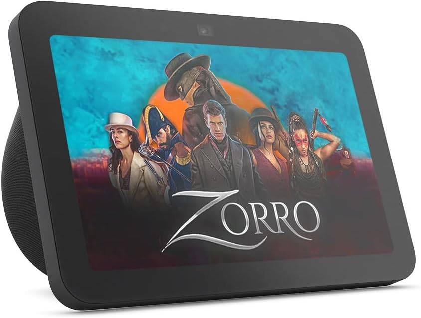 Amazon Echo Show 8 Gen3 2023  Asistente de Voz. Pantalla 8" HD, Inalámbrico/Alámbrico, Negro