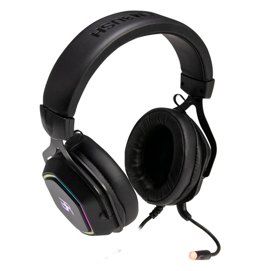 Headset Gamer BALAM RUSH 7.1 Canales Alámbricos USB MIC Flexible WINDOWS-LINUX-MAC OS RGB HESIX HS760