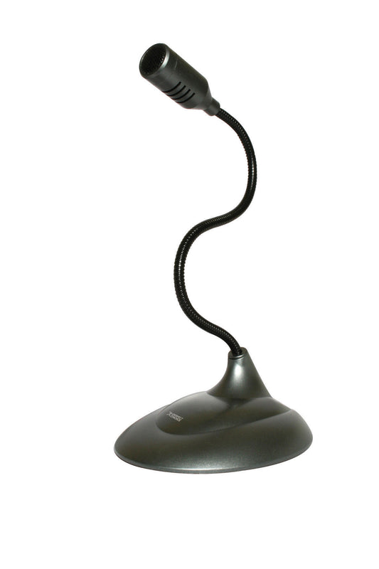 Micrófono PERFECT CHOICE, 100 - 16000 Hz, Alámbrico, 2,16 m, 30 cm, Negro