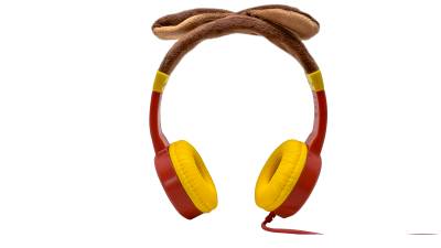 AUDIFONOS ON-EAR ALAMBRICOS KIDS VOLUMEN SEGURO A 95DB 3.5 MML SALIDA AUDIO 3.5MML HIPOALARGENICO NO TOXICO PUG ROJO