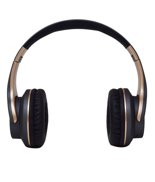 Audífonos BT Over-ear  NECNON NBH-03 R , Negro/Dorado