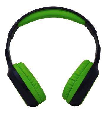 AUDIFONOS OVER-EAR BLUETOOTH NBH-04 PRO ALTA POTENCIA RADIO FM MICRO SD 3.5MML MANOS LIBRES NEGRO/VERDE