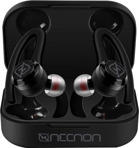 AUDIFONOS IN-EAR BLUETOOTH 5.1 TRUE WIRELESS SONIDO HI FI 30MAH CAJA DE CARGA 200MAH INDICADOR 4 LED CON OREJERA ANTI CAIDA NEGRO