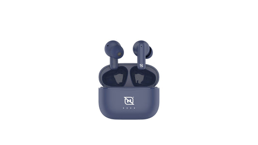 AUDIFONOS IN-EAR NTWS-103 BLUETOOTH 5.3 TWS SUPER BASS MANOS LIBRES HASTA 5 HRS DE DURACIÓN, 4 INDICADORES DE CARGA EN DOCK, AZUL