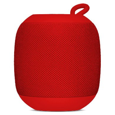 BOCINA BLUETOOTH, INALAMBRICA, RECARGABLE, STEREO C/RADIO FM, LECTOR USB, MICRO USB, 3.5 MM, REDONDA, PORTATIL, ANTIDESLIZANTE, ROJO, BROBOTIX 263816