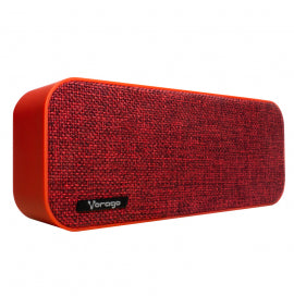 Bocina Portátil Bluetooth VORAGO BSP-150, Rojo, 100 Hz ~ 18 KHz , 3W*2