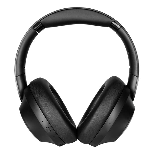 DIADEMA VORAGO HPB-505  BLUETOOTH 5.0 CON ANC, 60 HRS DE AUTONOMÍA CON SONIDO PREMIUM, SUPER BASS Y BAJA LATENCIA COLOR NEGRO