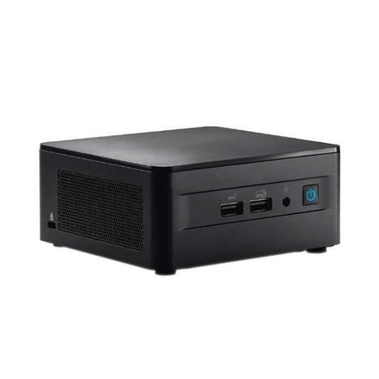 NUC / Intel / Mini PC Performance / Core i5 / 12va GeneraciÃ³n / 1 X HDMI / 3 X USB / 1 X USB-C / WiFi 6 / Bluetooth / Memoria RAM, S.O y SSD o HDD No Incluido / Incluye Fuente