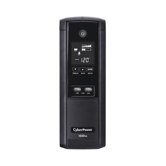 UPS de 1500 VA/900 W, TopologÃ­a LÃ­nea Interactiva, Entrada 120 Vca NEMA 5-15P, Tipo Torre, Con 12 Tomas NEMA 5-15R, 5 aÃ±os de garantÃ­a