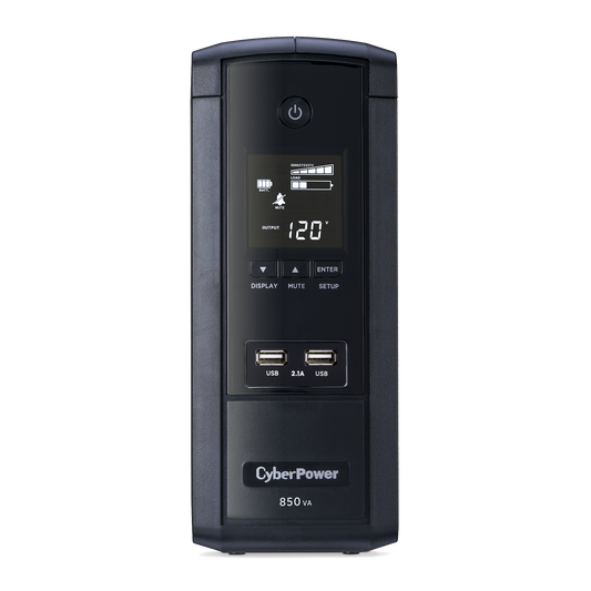 UPS de 850 VA/510 W, TopologÃ­a LÃ­nea Interactiva, Entrada 120 Vca NEMA 5-15P, Tipo Torre, Con 10 Tomas NEMA 5-15R, 5 aÃ±os de garantÃ­a