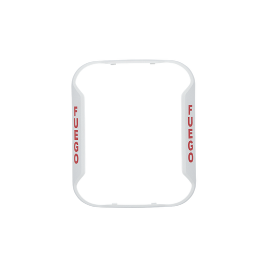 Bisel para Sirenas, Estrobos y Sirenas-Estrobos de Montaje en pared / Color Blanco / Texto en EspaÃ±ol / Paquete con 5 Piezas