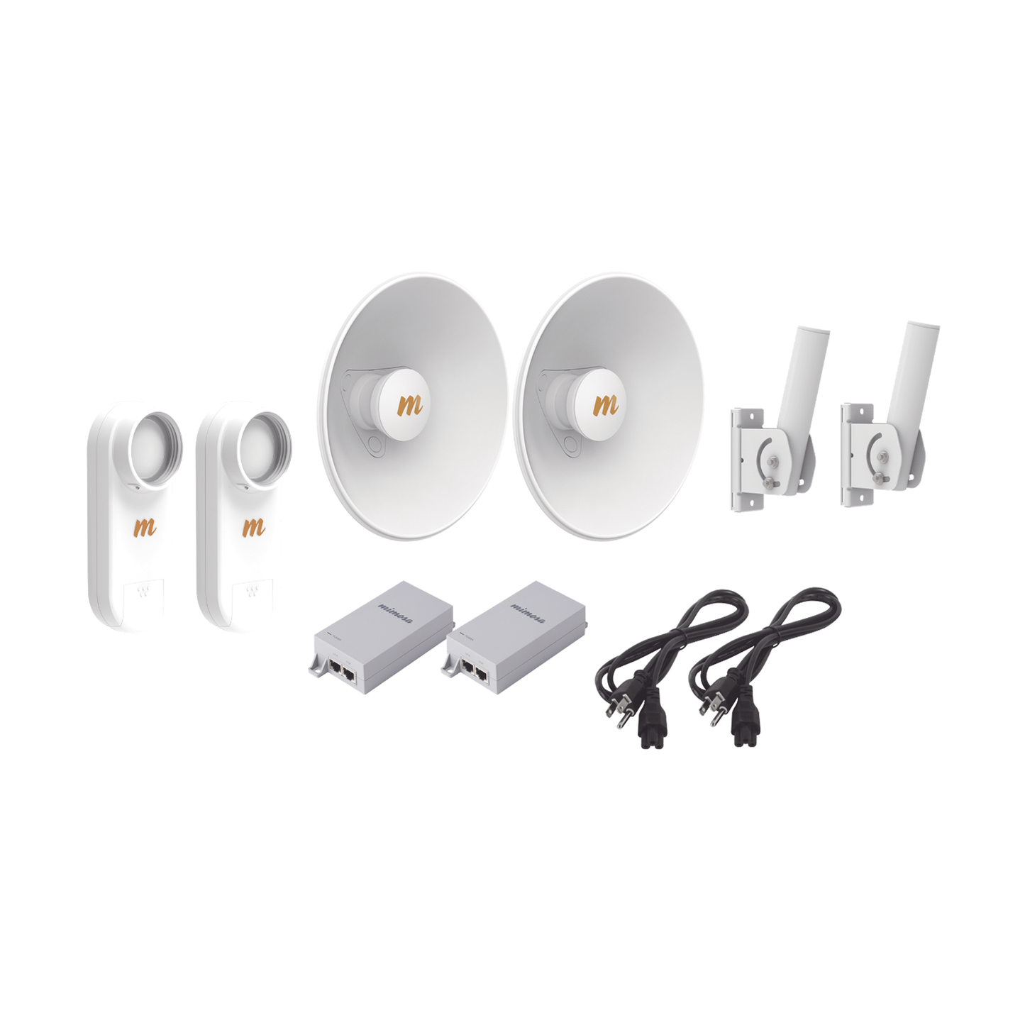Kit de 2 radios C5X / Con antena N5-X25-2PACK (25 dBi) / Frecuencia extendida (4.9 a 6.4 GHz) / Incluye inyector POE / cable de alimentaciÃ³n y 2 FLEXIMOUNT-XL de / Ideal para hasta 10 km